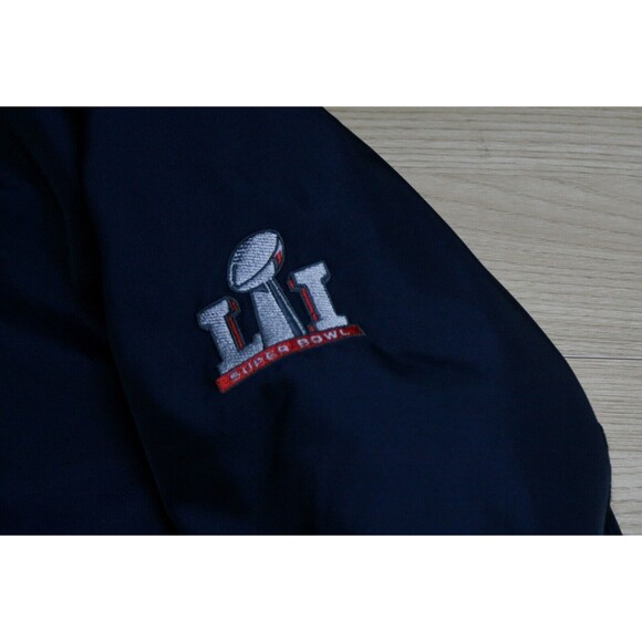 NFL Patriots Super Bowl LI Bomber Jacket Men Size M Official Football Coach - Picture 3 of 8